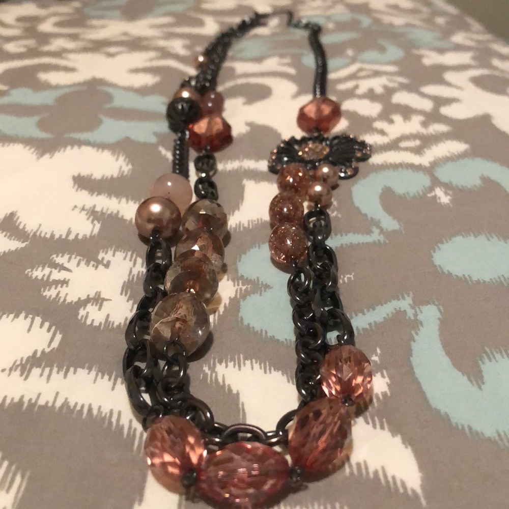 Long statement necklace